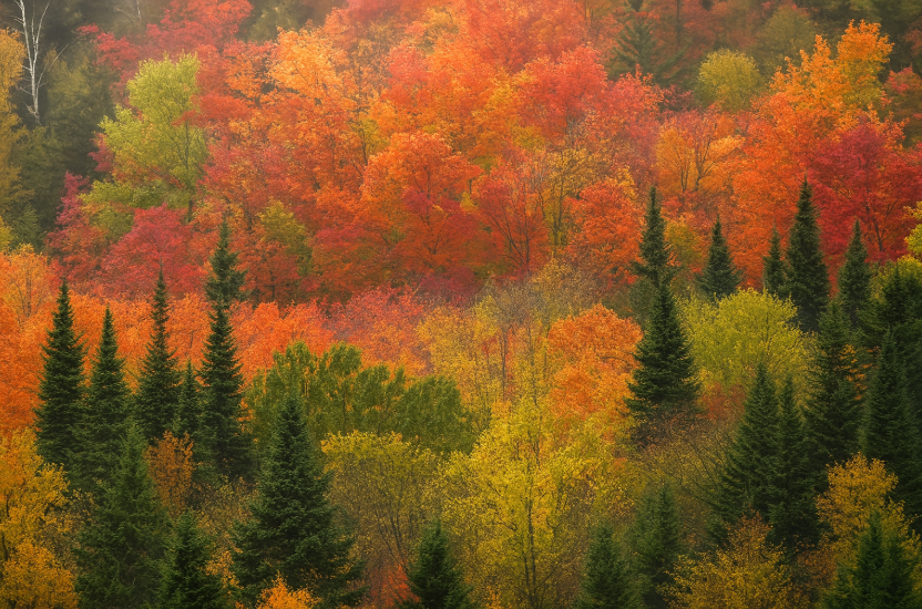 Maple–birch forest with conifers