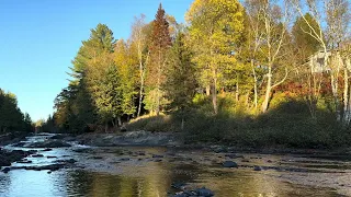 The Chalet Overlooking the River in Autumn